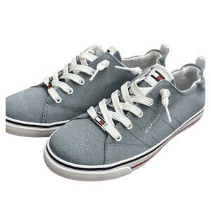 Tommy Hilfiger Odsie Pull On Shoes Women’s 8.5 blue logo stretch comfort 90’s